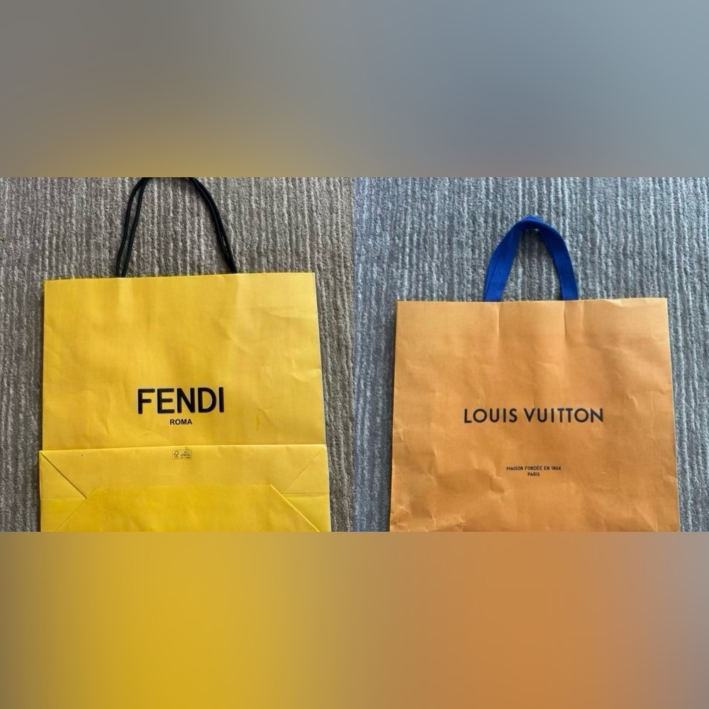Louis Vuitton and FENDI Shopping Bags - Large
